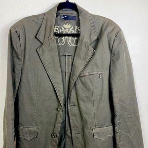 Hause of Howe Blazer Olive Drab Military style